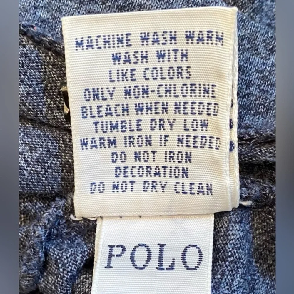Polo‎ by Ralph Lauren  Medium Heather Slate Gray Crew Neck Cotton Polo